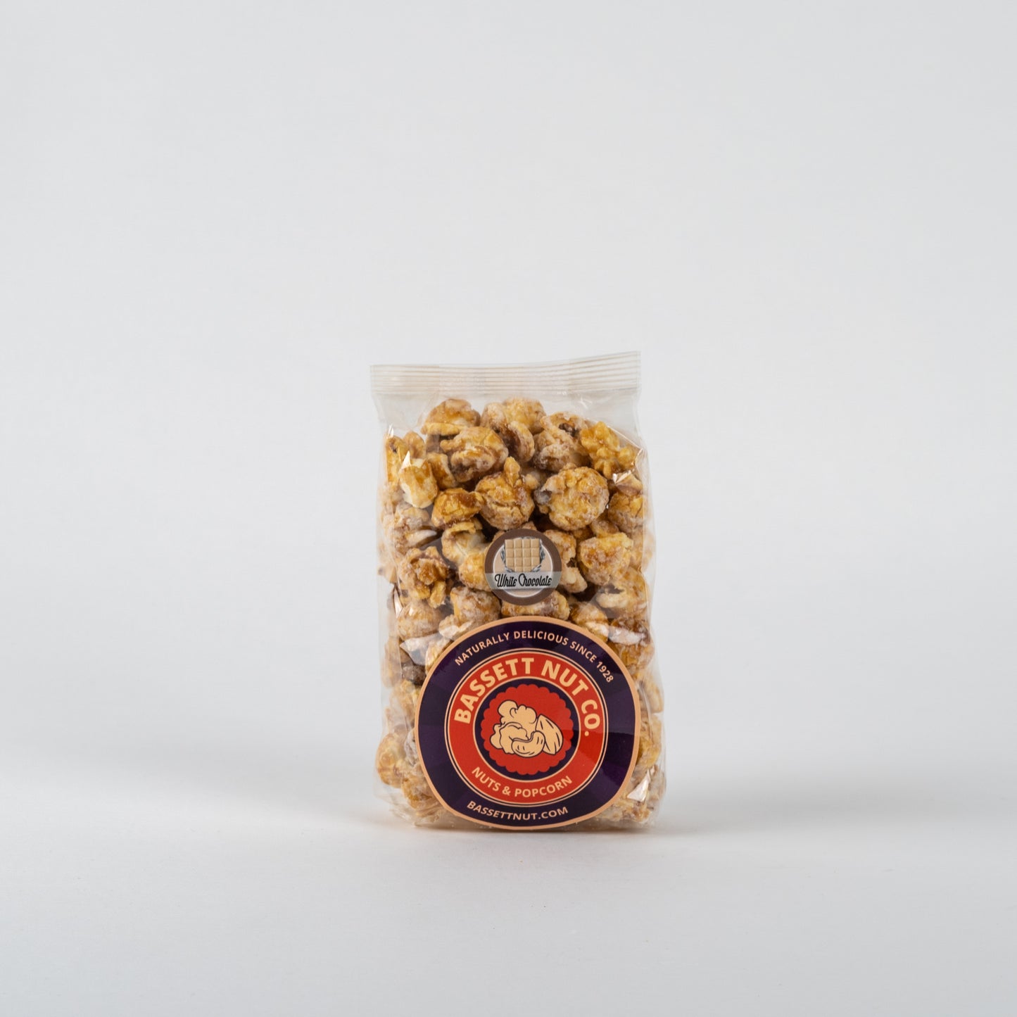 White Chocolate Popcorn Bassett Nut Co. Toledo Ohio