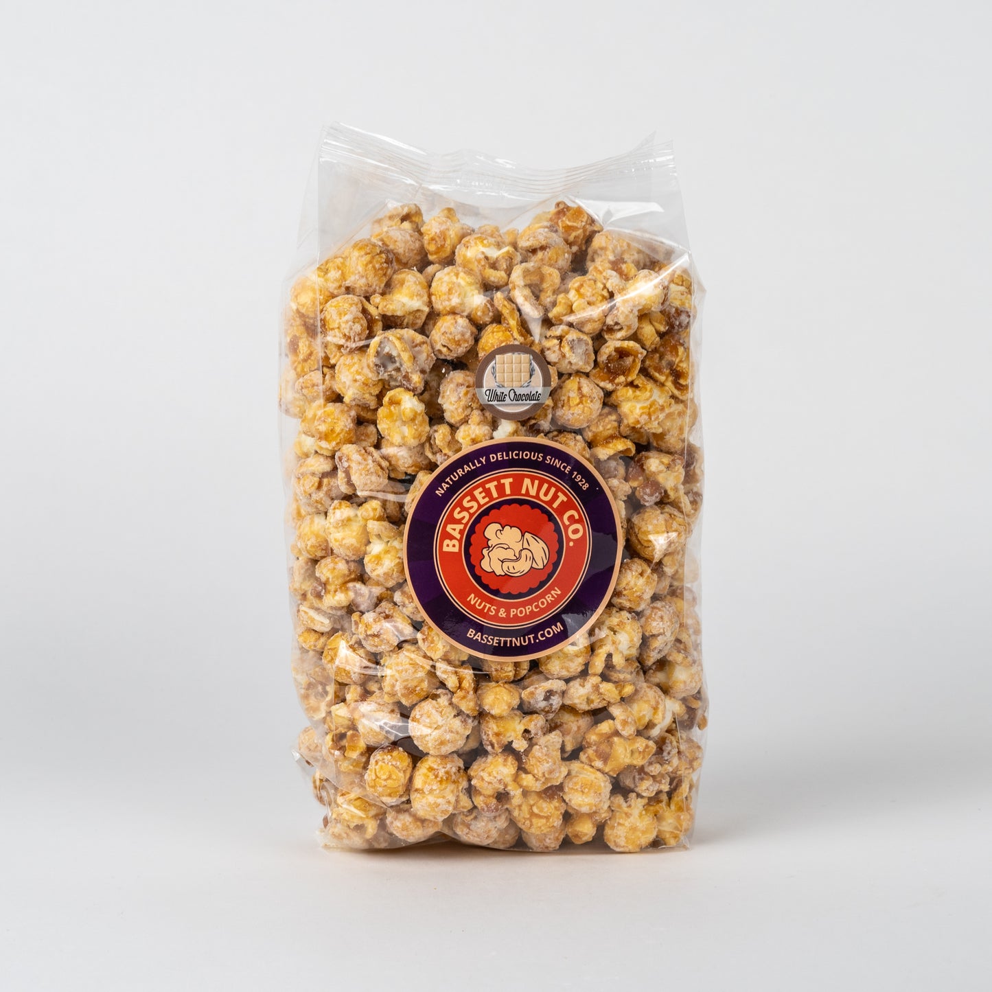 White Chocolate Popcorn Bassett Nut Co. Toledo Ohio