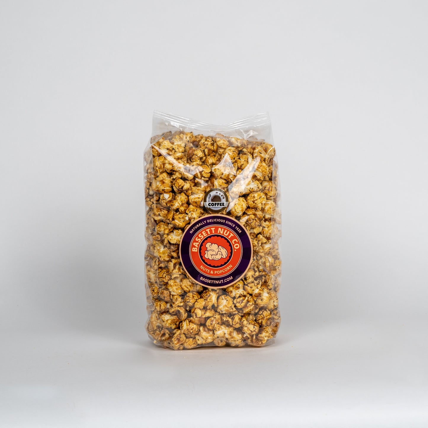 Coffee Caramel Corn Bassett Nut Co. Toledo, Ohio