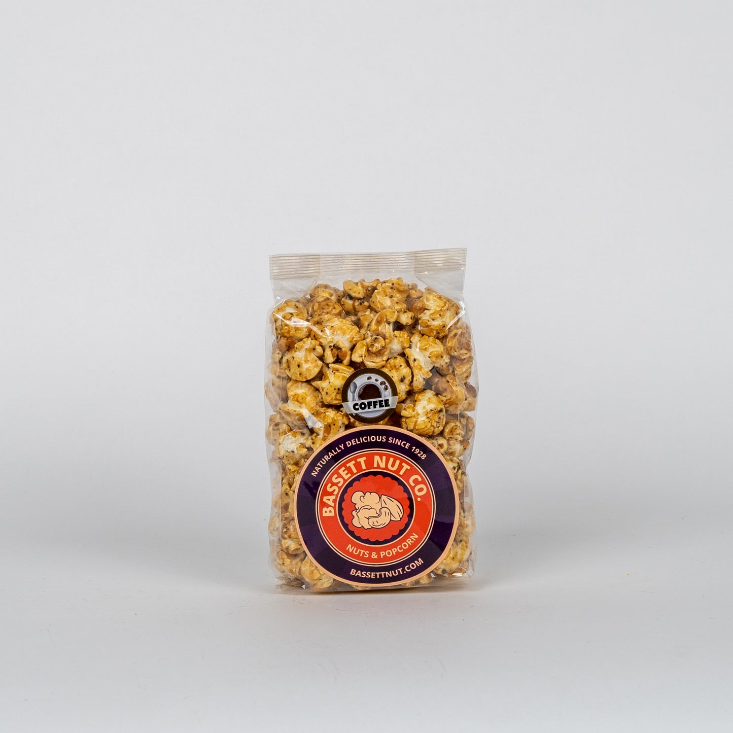 Coffee Caramel Corn Bassett Nut Co. Toledo, Ohio