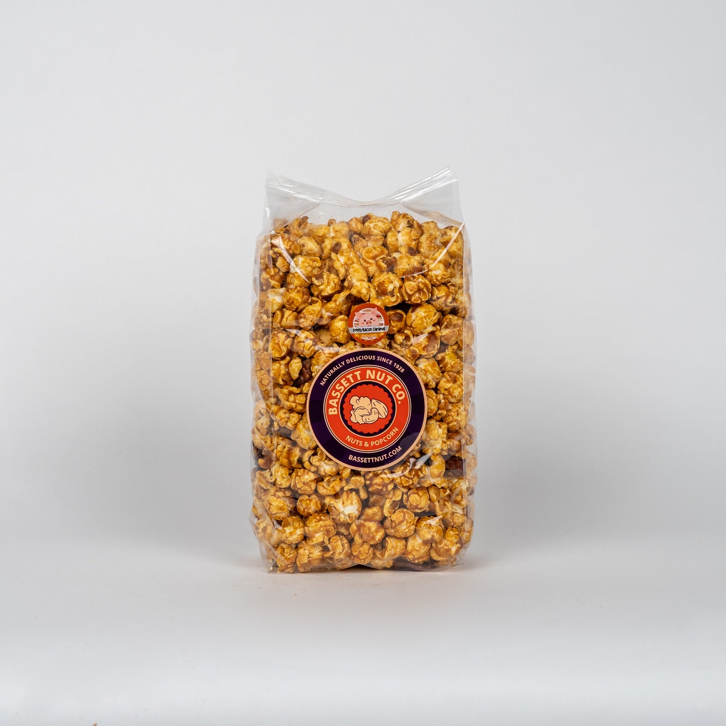 Caramel and Bacon Popcorn Bassett Nut Co. Toledo Ohio