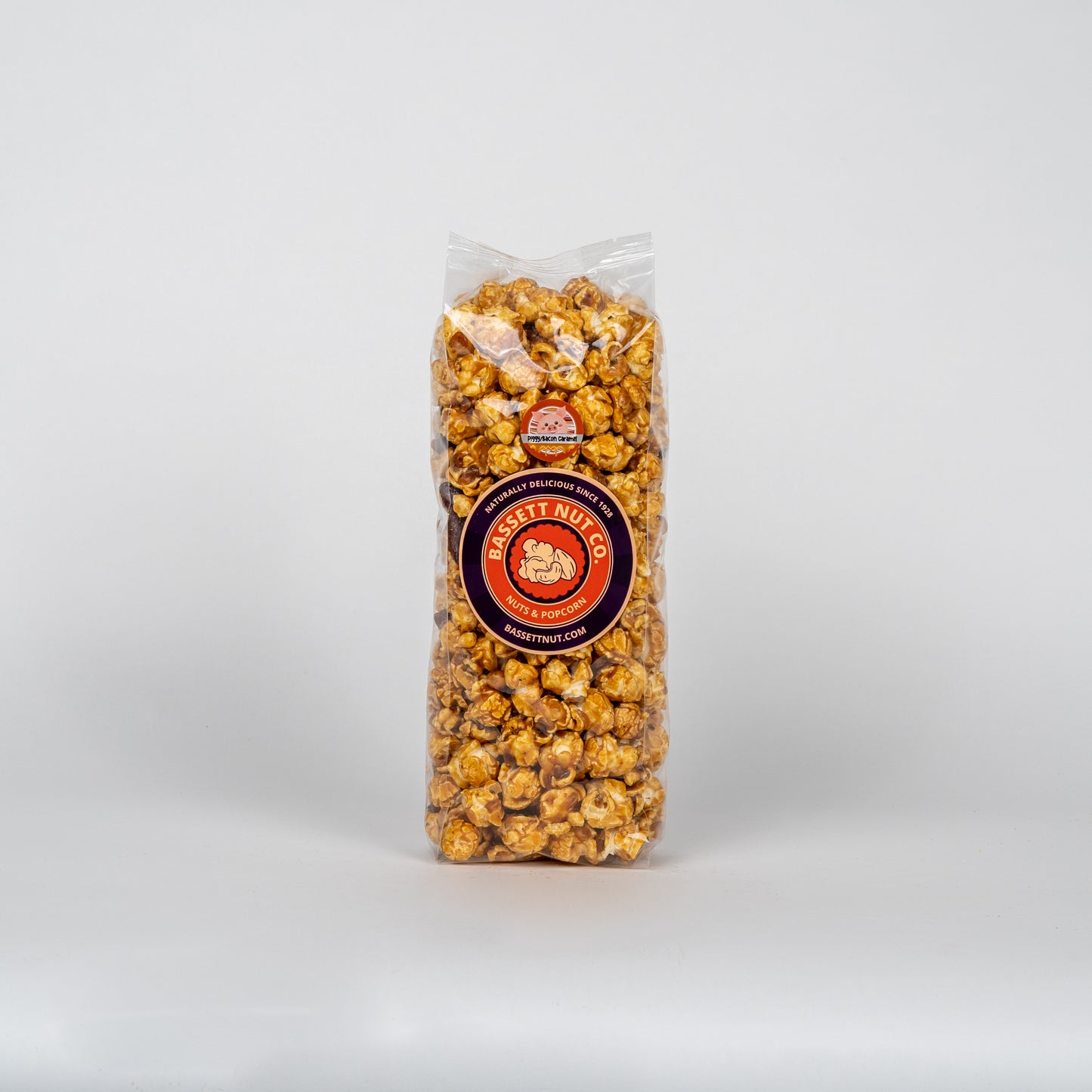 Caramel and Bacon Popcorn Bassett Nut Co. Toledo Ohio