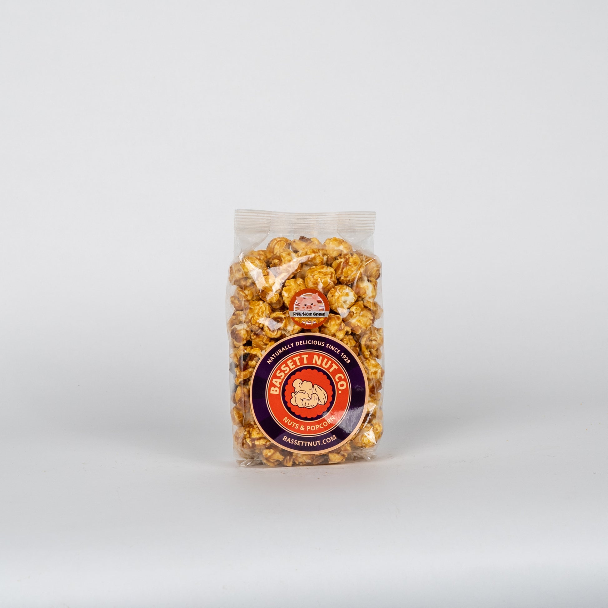 Caramel and Bacon Popcorn Bassett Nut Co. Toledo Ohio