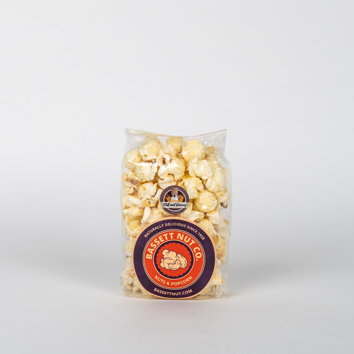 Salt and Vinegar Popcorn Bassett Nut Co. Toledo Ohio