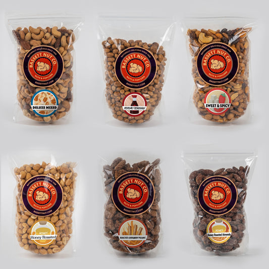 Mixed Nut Box-Six 1 pound Bags
